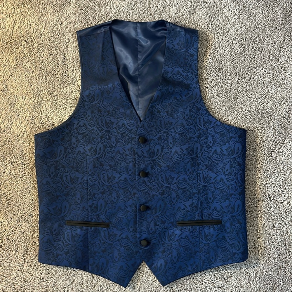 Men M Alfani Paisley Waistcoat Vest